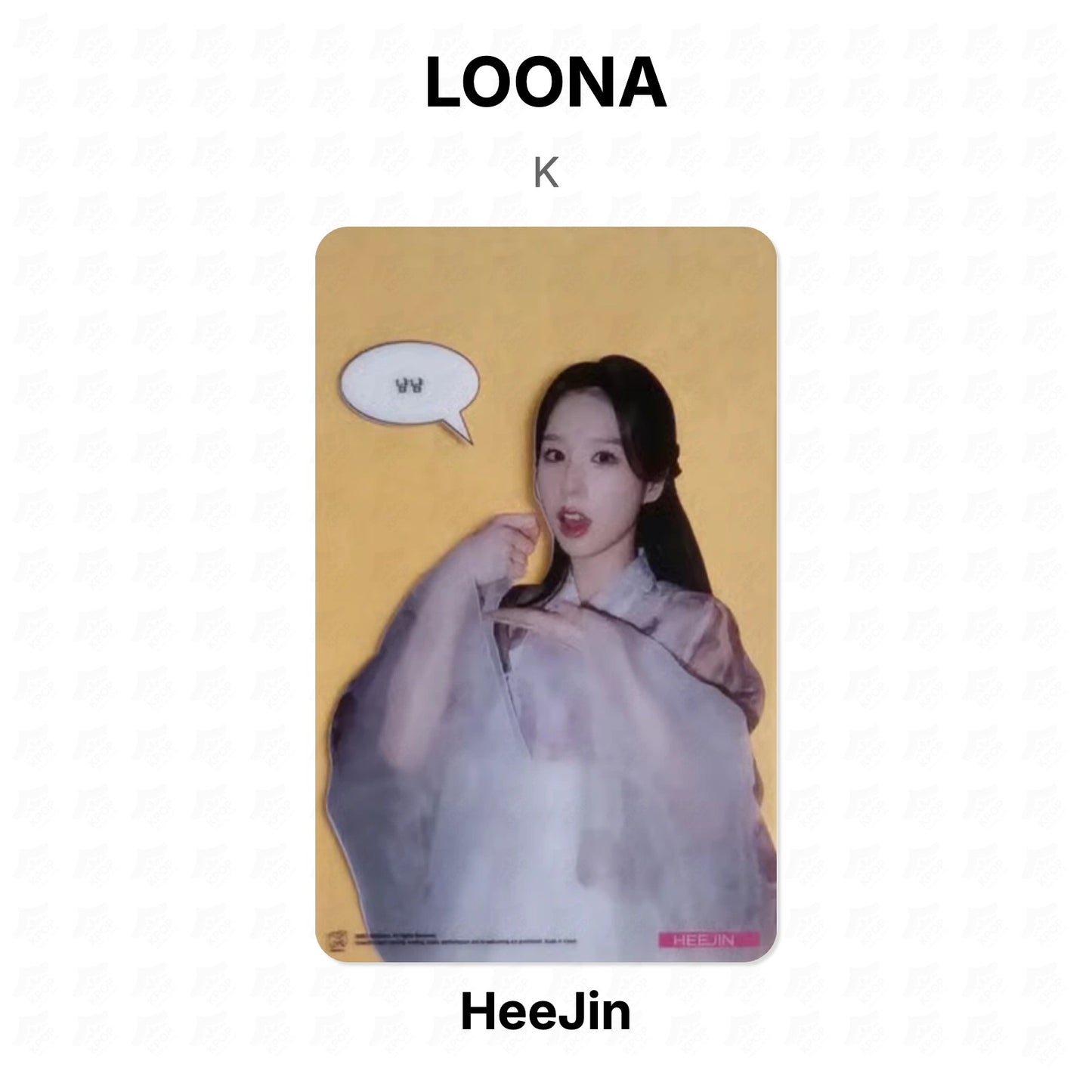 LOONA K Official Photocard