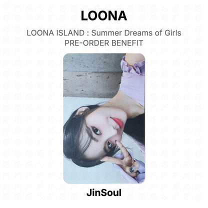 LOONA ISLAND : Summer Dreams of Girls PRE-ORDER BENEFIT Official Photocard