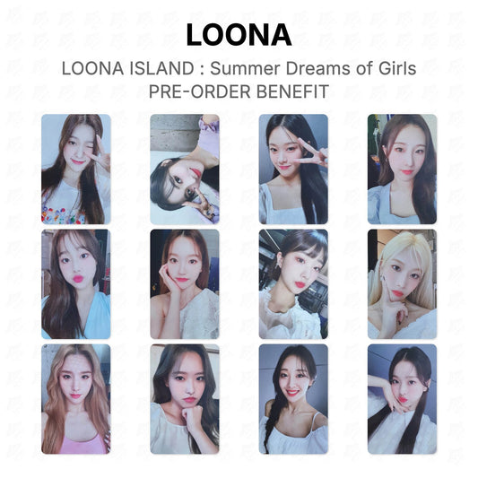 LOONA ISLAND : Summer Dreams of Girls PRE-ORDER BENEFIT Official Photocard