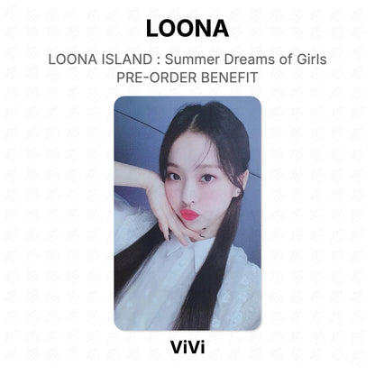 LOONA ISLAND : Summer Dreams of Girls PRE-ORDER BENEFIT Official Photocard