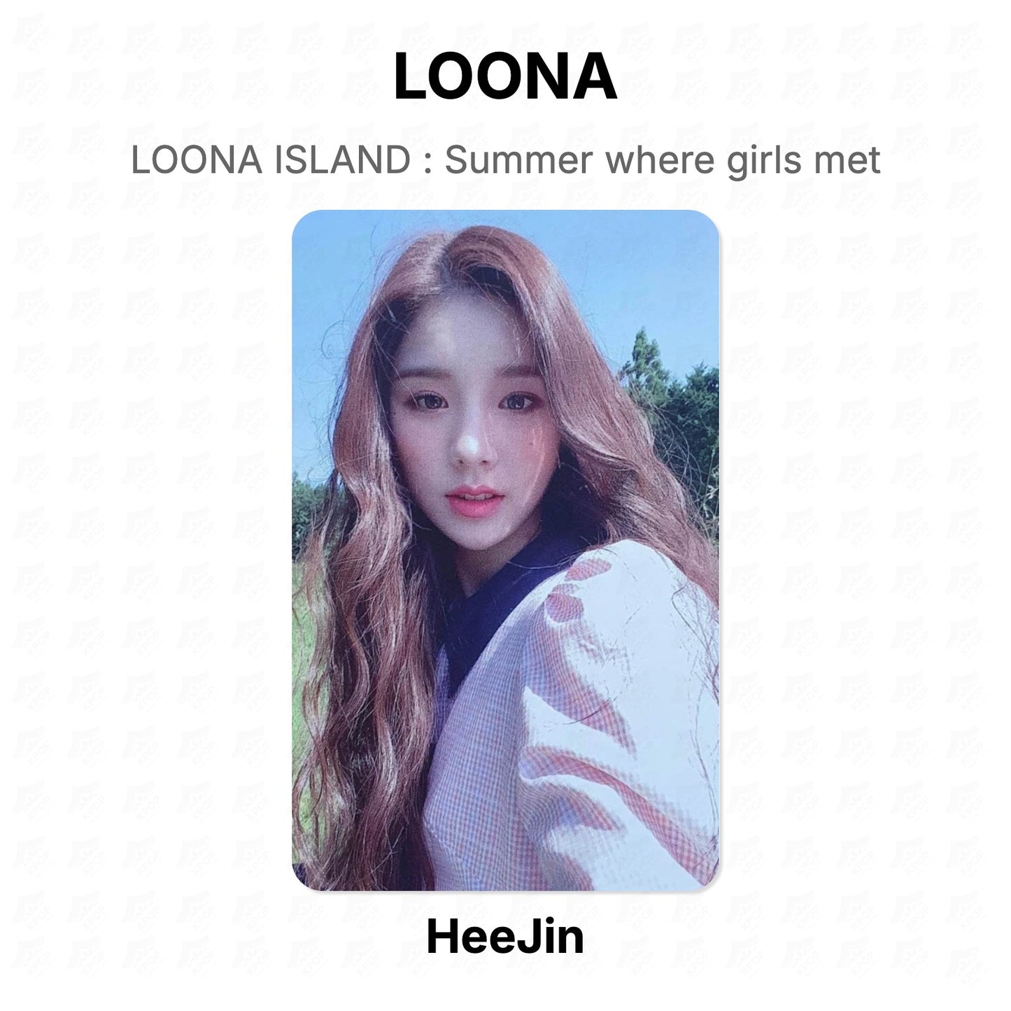 LOONA ISLAND : Summer where girls met Official Photocard