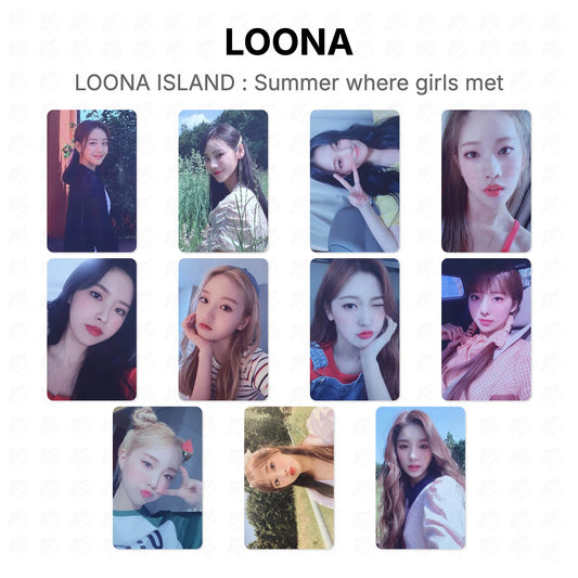 LOONA ISLAND : Summer where girls met Official Photocard
