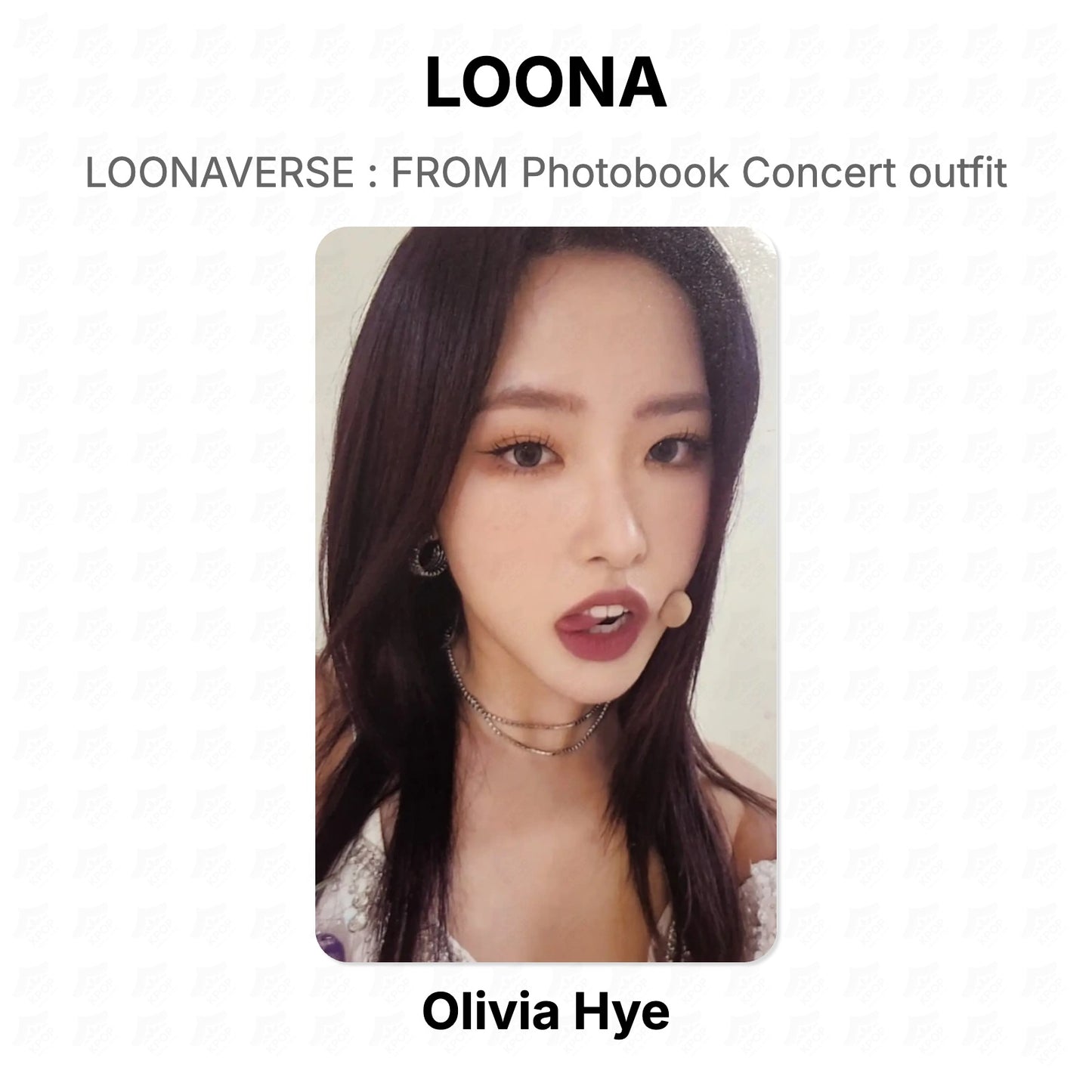 LOONA LOONAVERSE : FROM Photobook Concert outfit Official Photocard