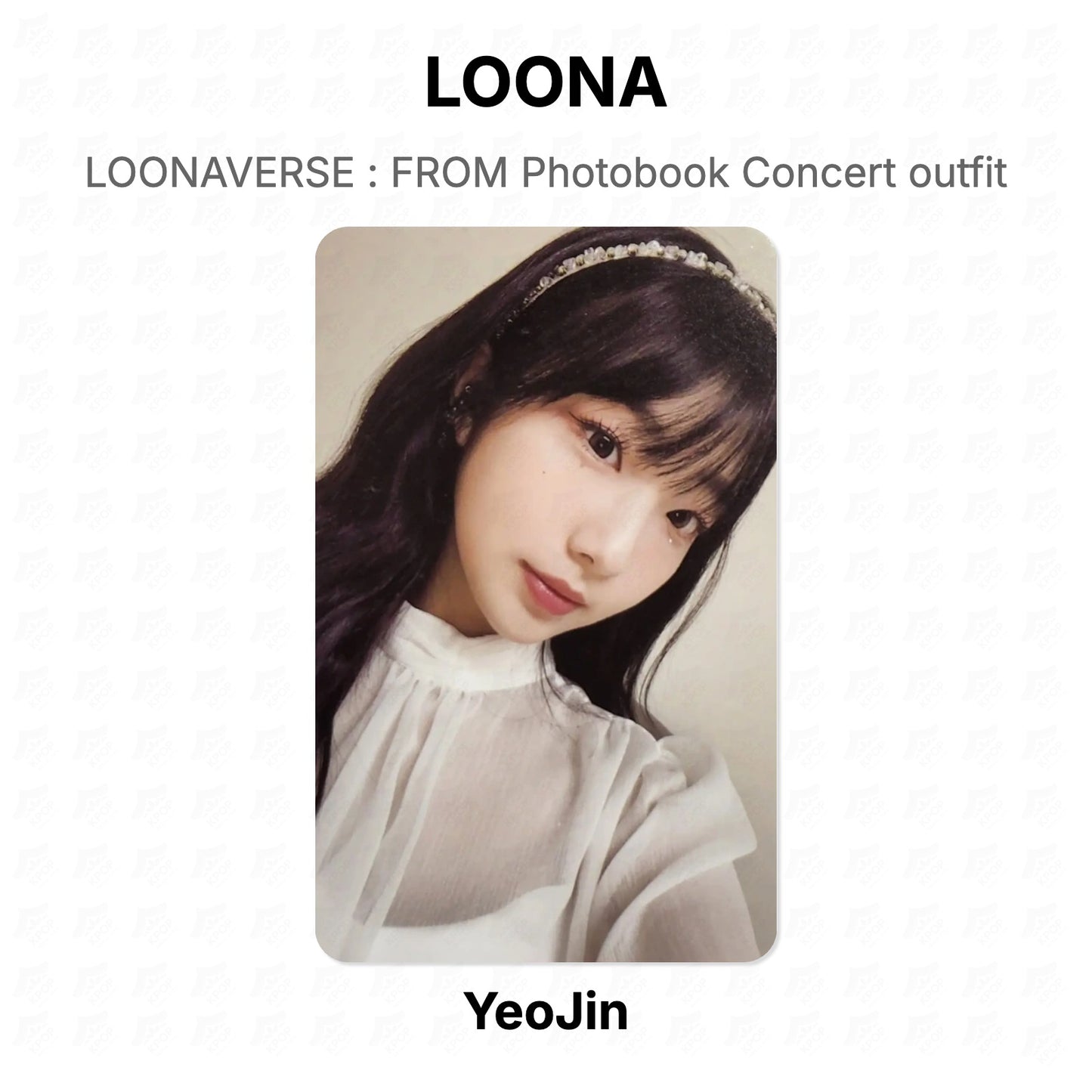 LOONA LOONAVERSE : FROM Photobook Concert outfit Official Photocard