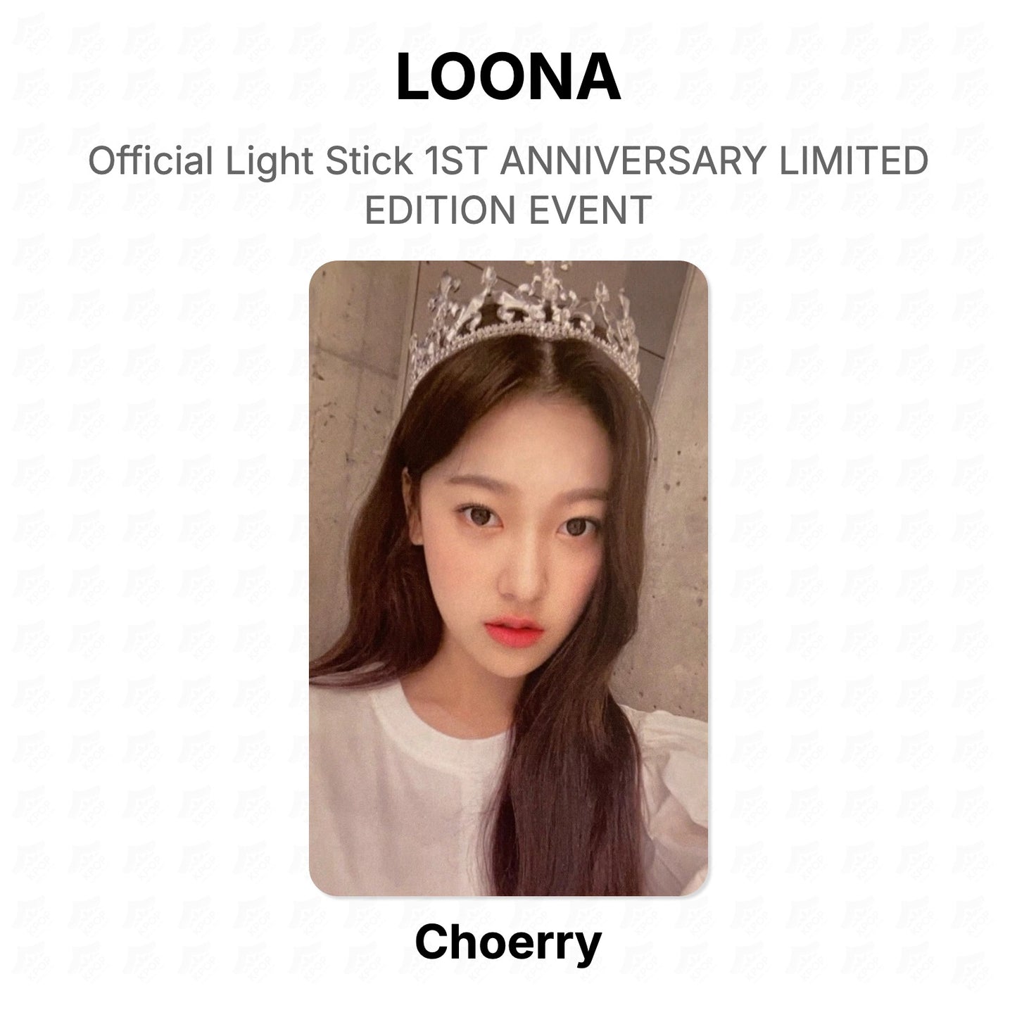 LOONA Official Light Stick 1ST ANNIVERSARY LIMITED EDITION EVENT Official Photocard