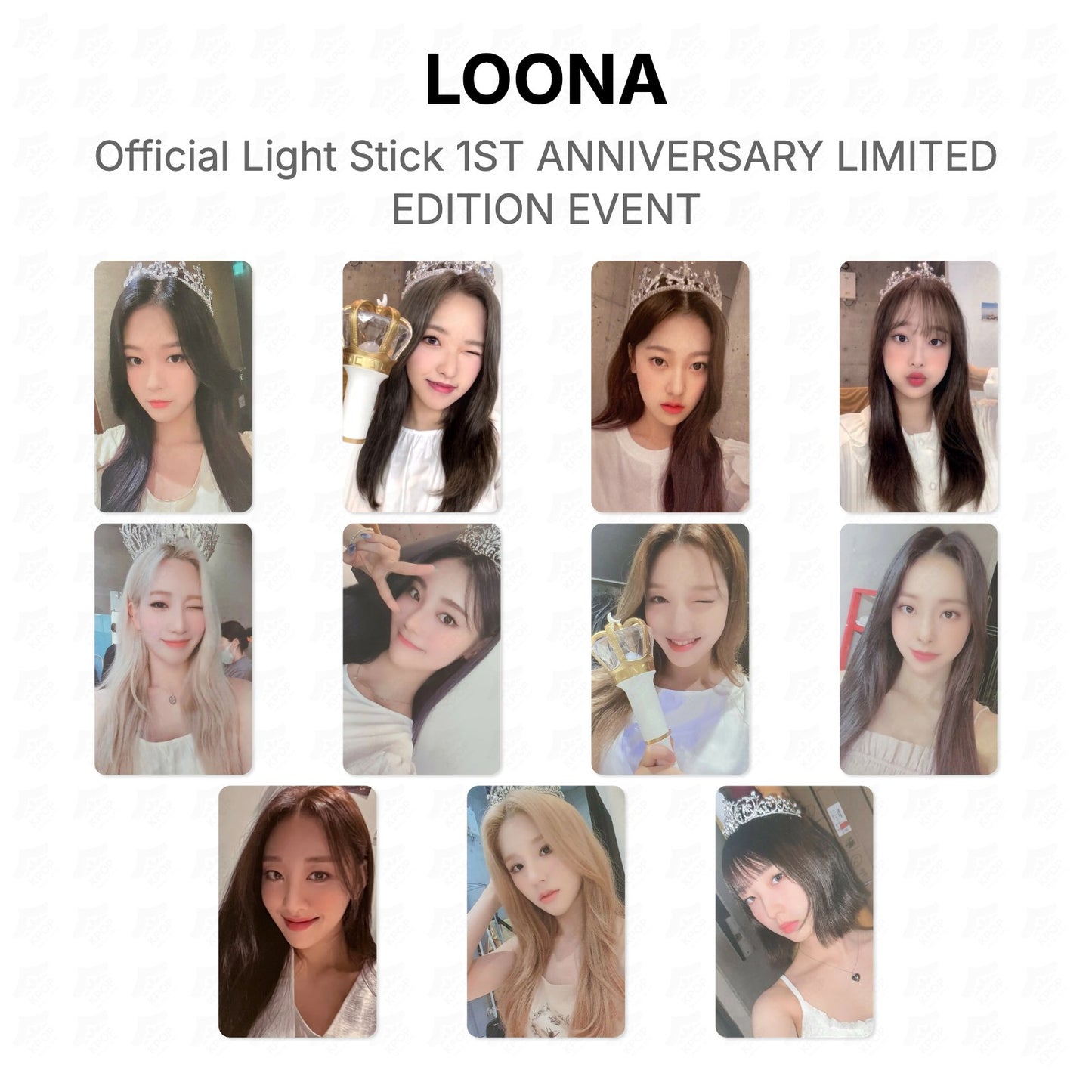 LOONA Official Light Stick 1ST ANNIVERSARY LIMITED EDITION EVENT Official Photocard