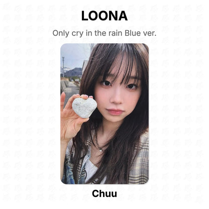 LOONA Only cry in the rain Blue ver. Official Photocard