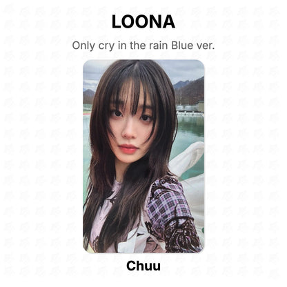 LOONA Only cry in the rain Blue ver. Official Photocard