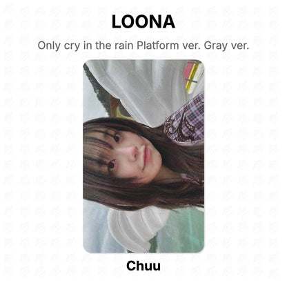 LOONA Only cry in the rain Platform ver. Gray ver. Official Photocard