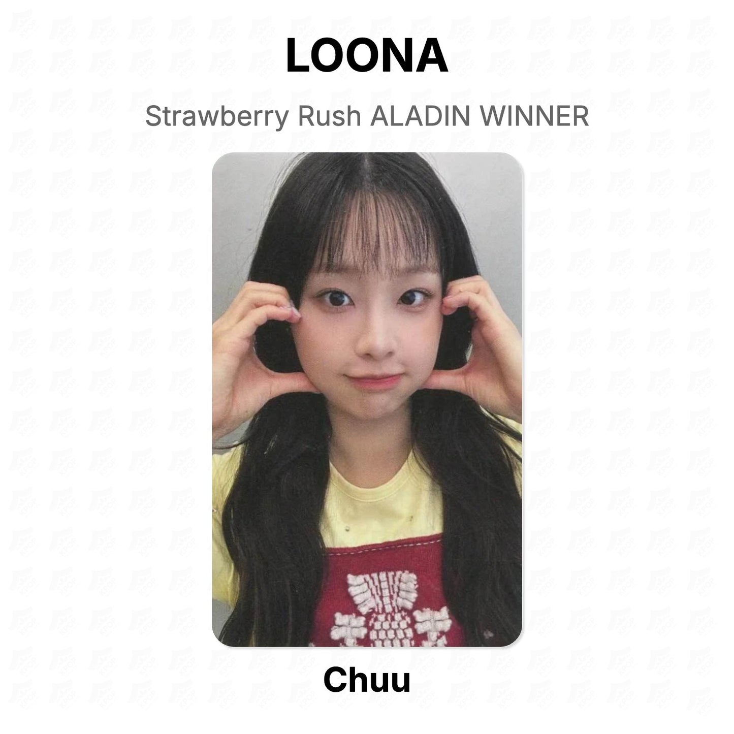 LOONA Strawberry Rush ALADIN WINNER Official Photocard