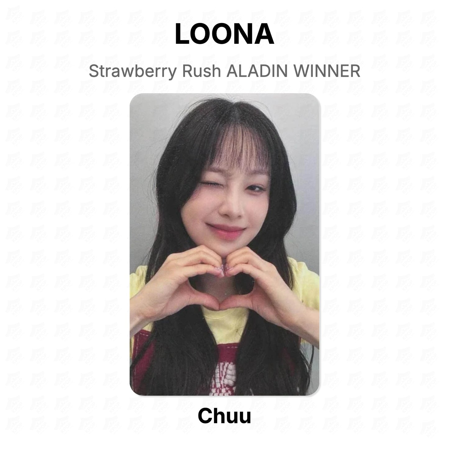 LOONA Strawberry Rush ALADIN WINNER Official Photocard