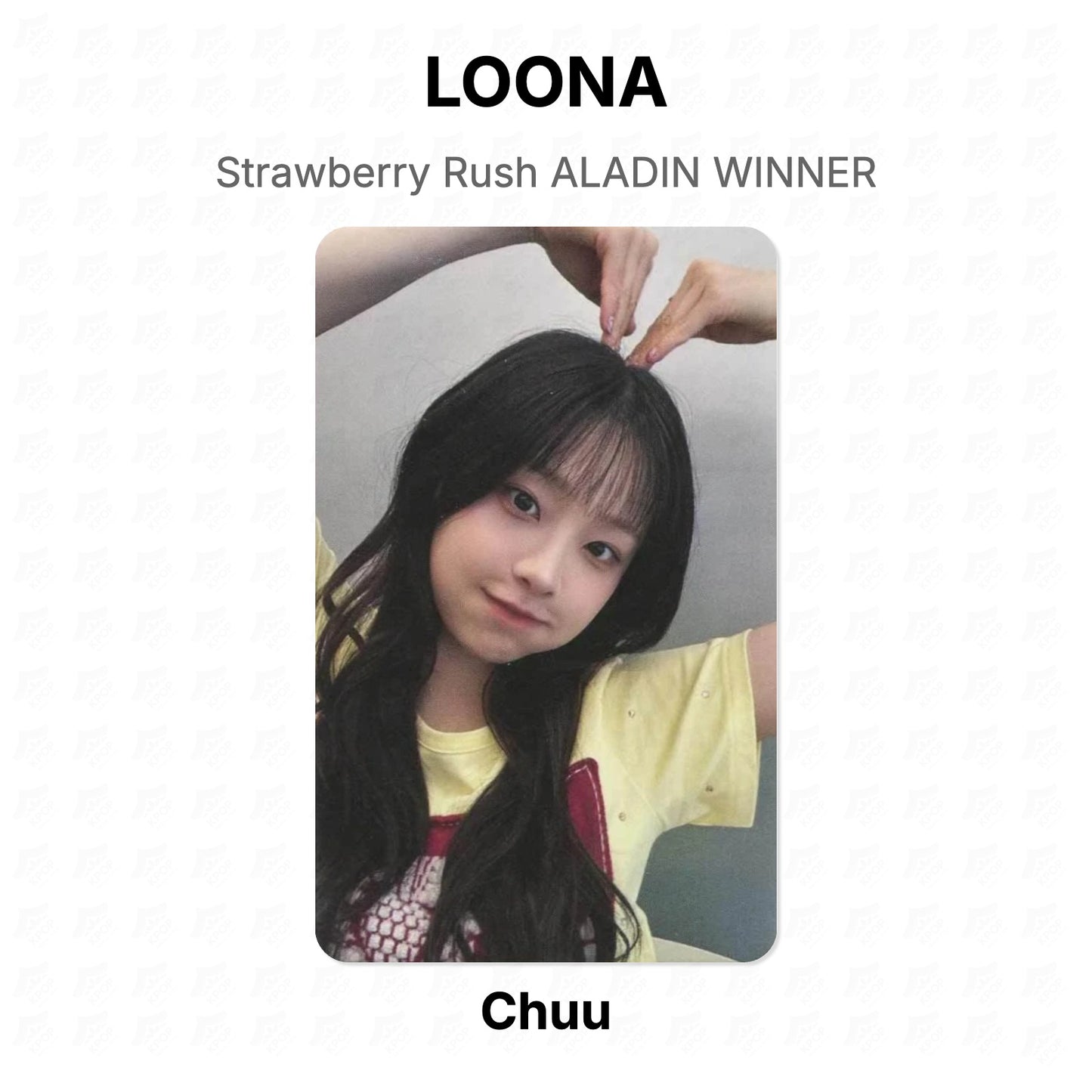 LOONA Strawberry Rush ALADIN WINNER Official Photocard