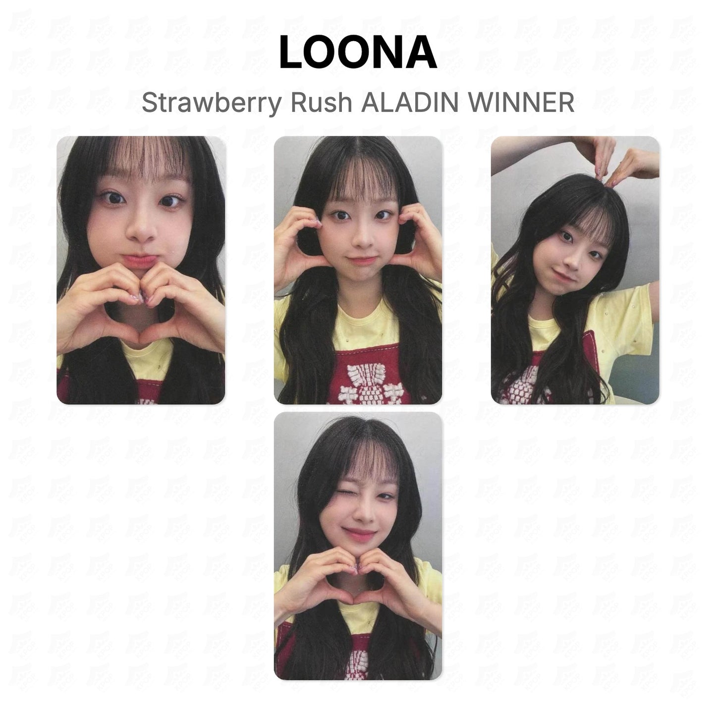 LOONA Strawberry Rush ALADIN WINNER Official Photocard