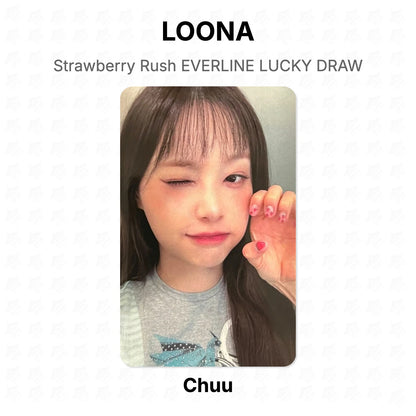 LOONA Strawberry Rush EVERLINE LUCKY DRAW Official Photocard