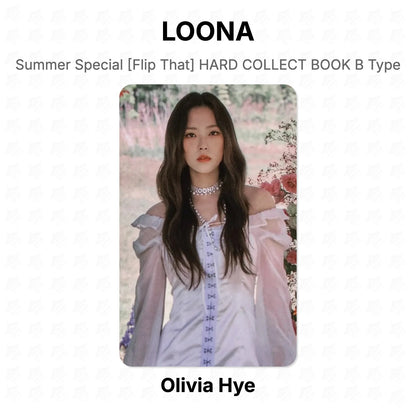 LOONA Summer Special [Flip That] HARD COLLECT BOOK B Type Official Photocard