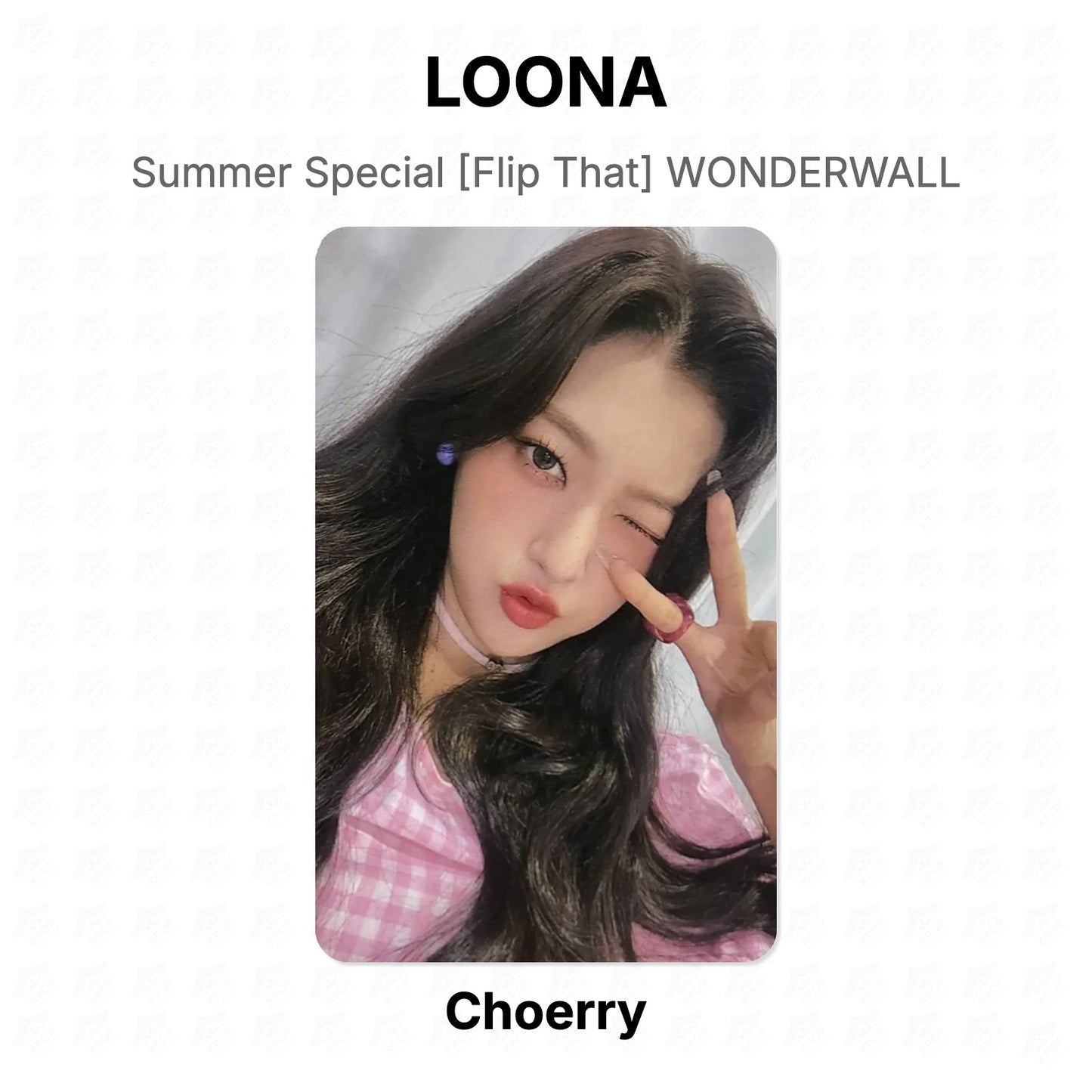 LOONA Summer Special [Flip That] WONDERWALL Official Photocard
