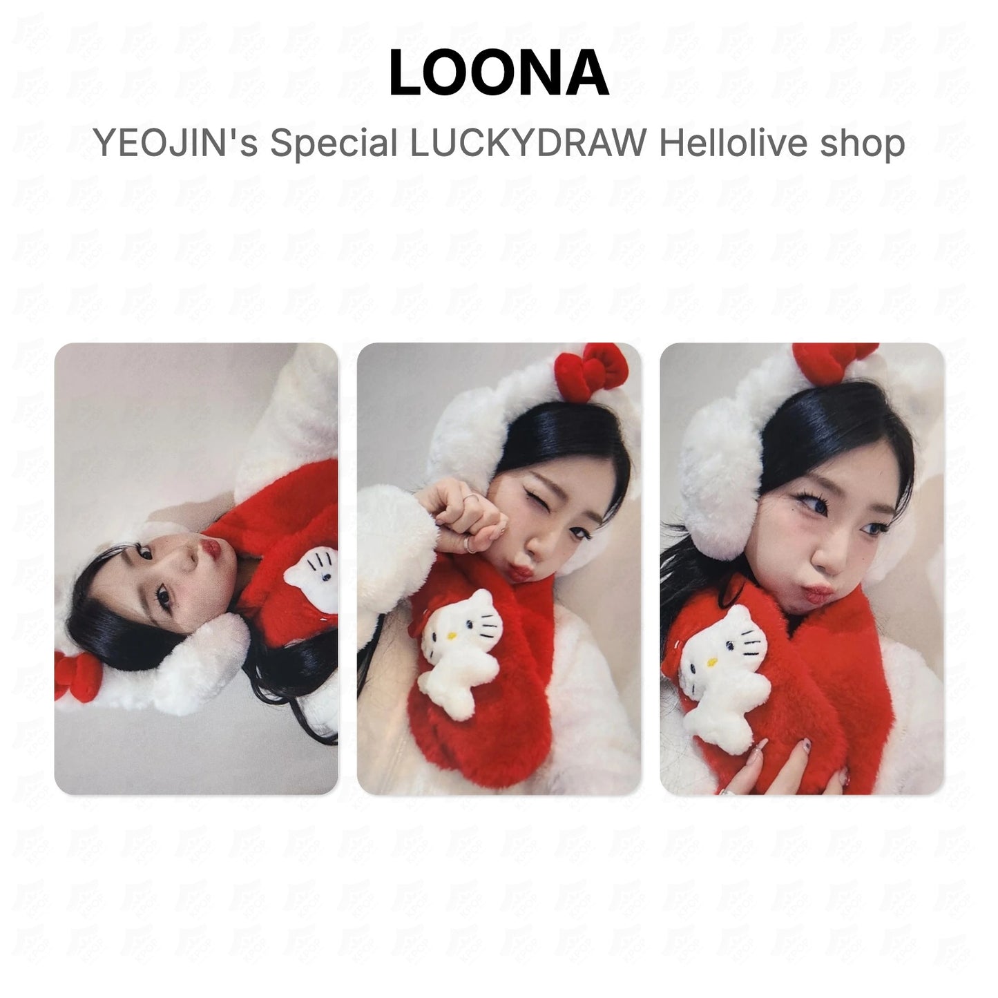 LOONA YEOJIN's Special LUCKYDRAW Hellolive shop Official Photocard