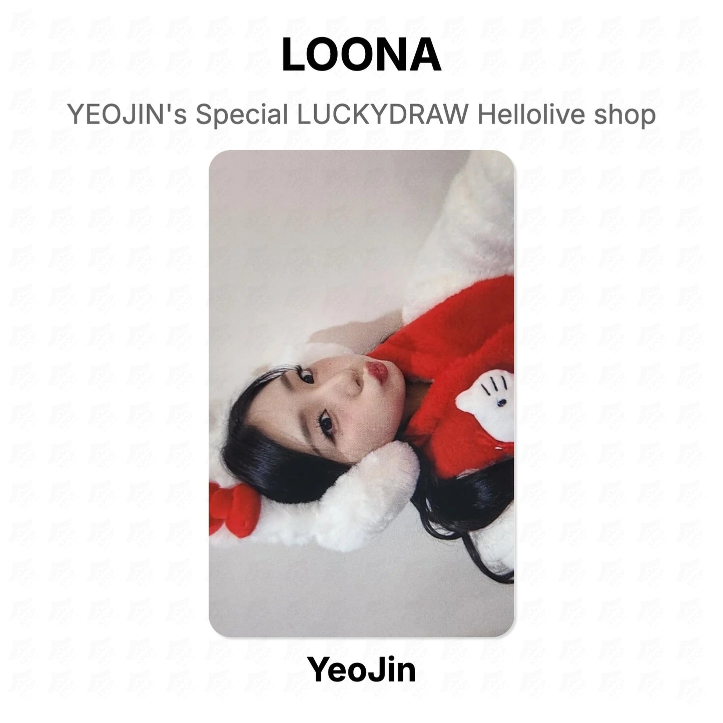 LOONA YEOJIN's Special LUCKYDRAW Hellolive shop Official Photocard