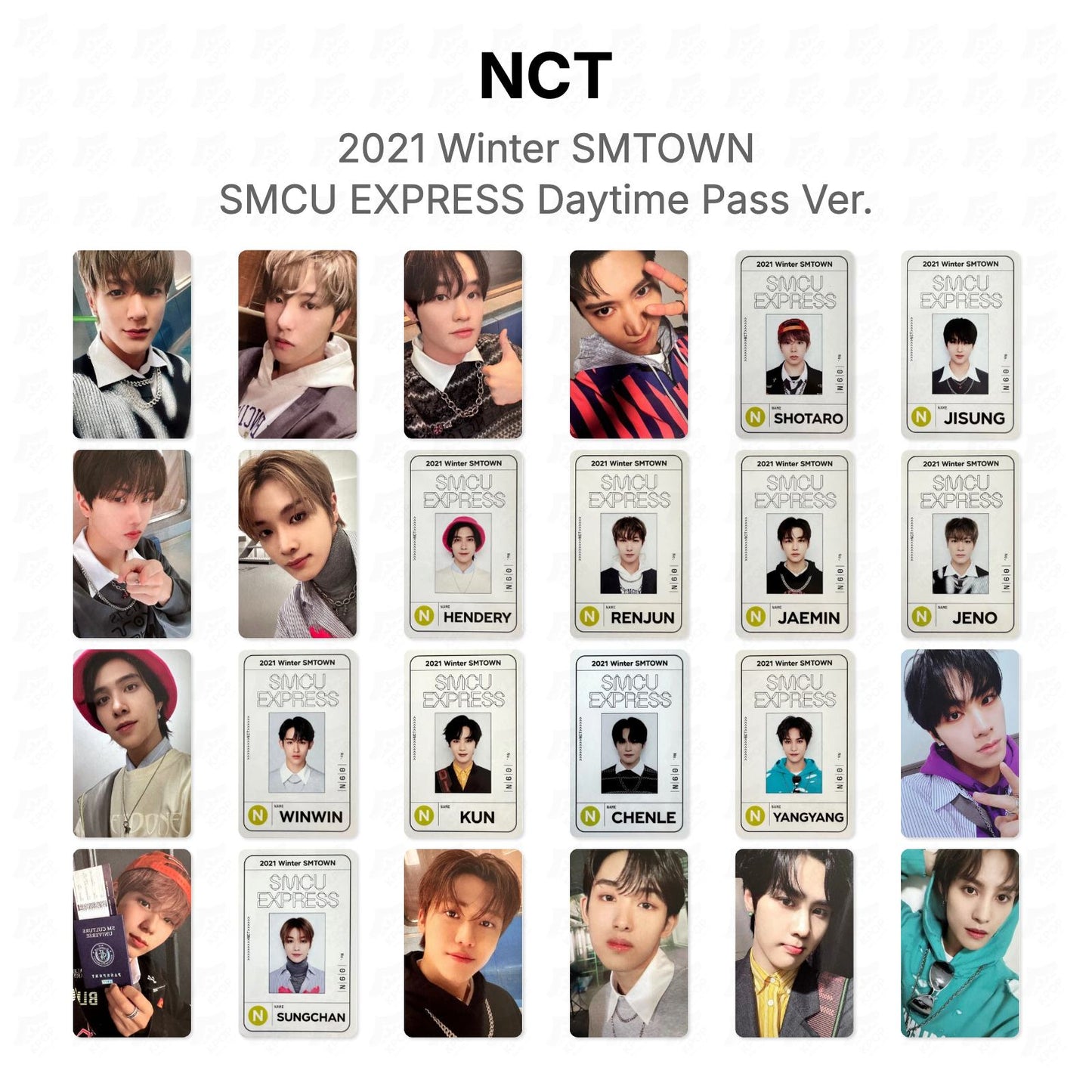 NCT 2021 Winter SMTOWN : SMCU EXPRESS Daytime Pass Ver. Official Photocard