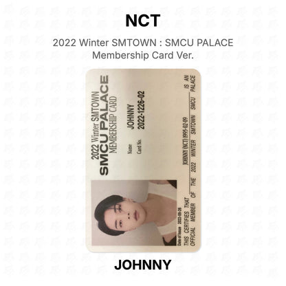 NCT 2022 Winter SMTOWN : SMCU PALACE Membership Card Ver. Official Photocard