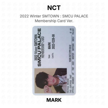 NCT 2022 Winter SMTOWN : SMCU PALACE Membership Card Ver. Official Photocard