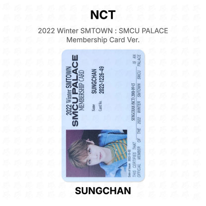 NCT 2022 Winter SMTOWN : SMCU PALACE Membership Card Ver. Official Photocard