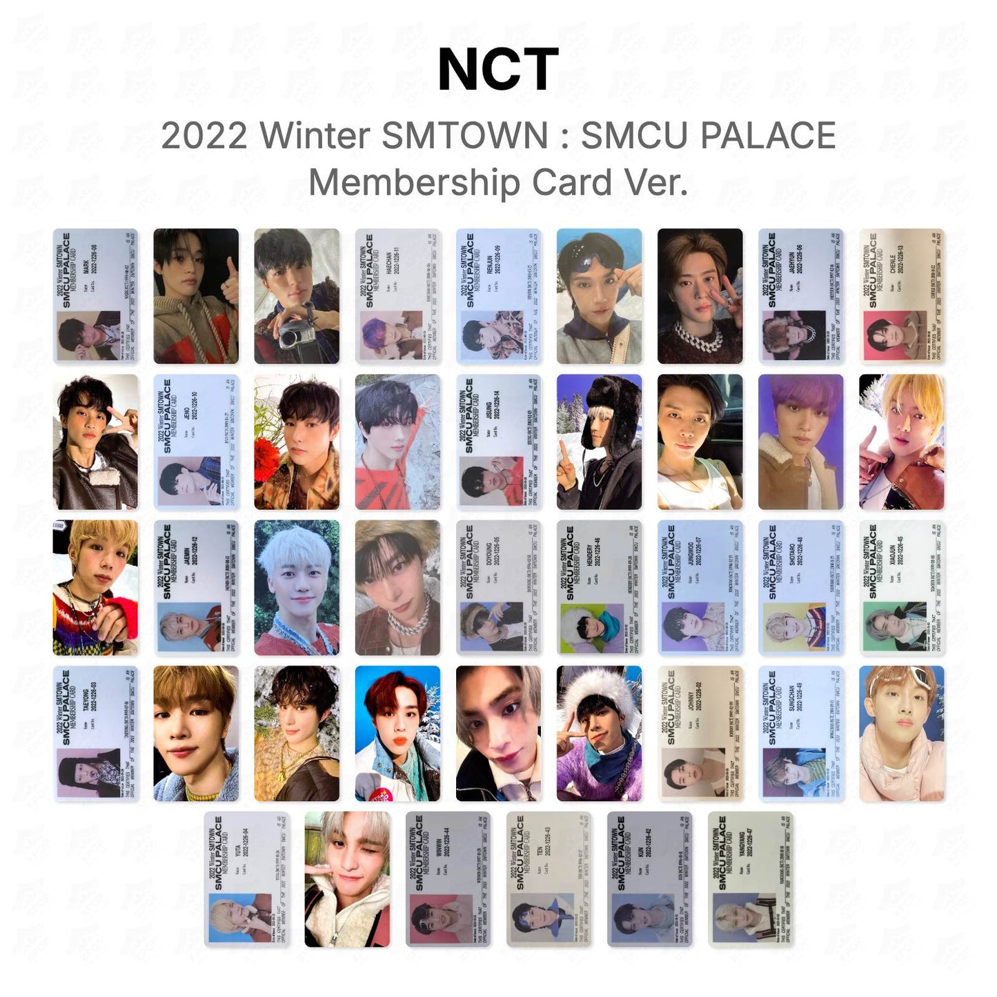 NCT 2022 Winter SMTOWN : SMCU PALACE Membership Card Ver. Official Photocard