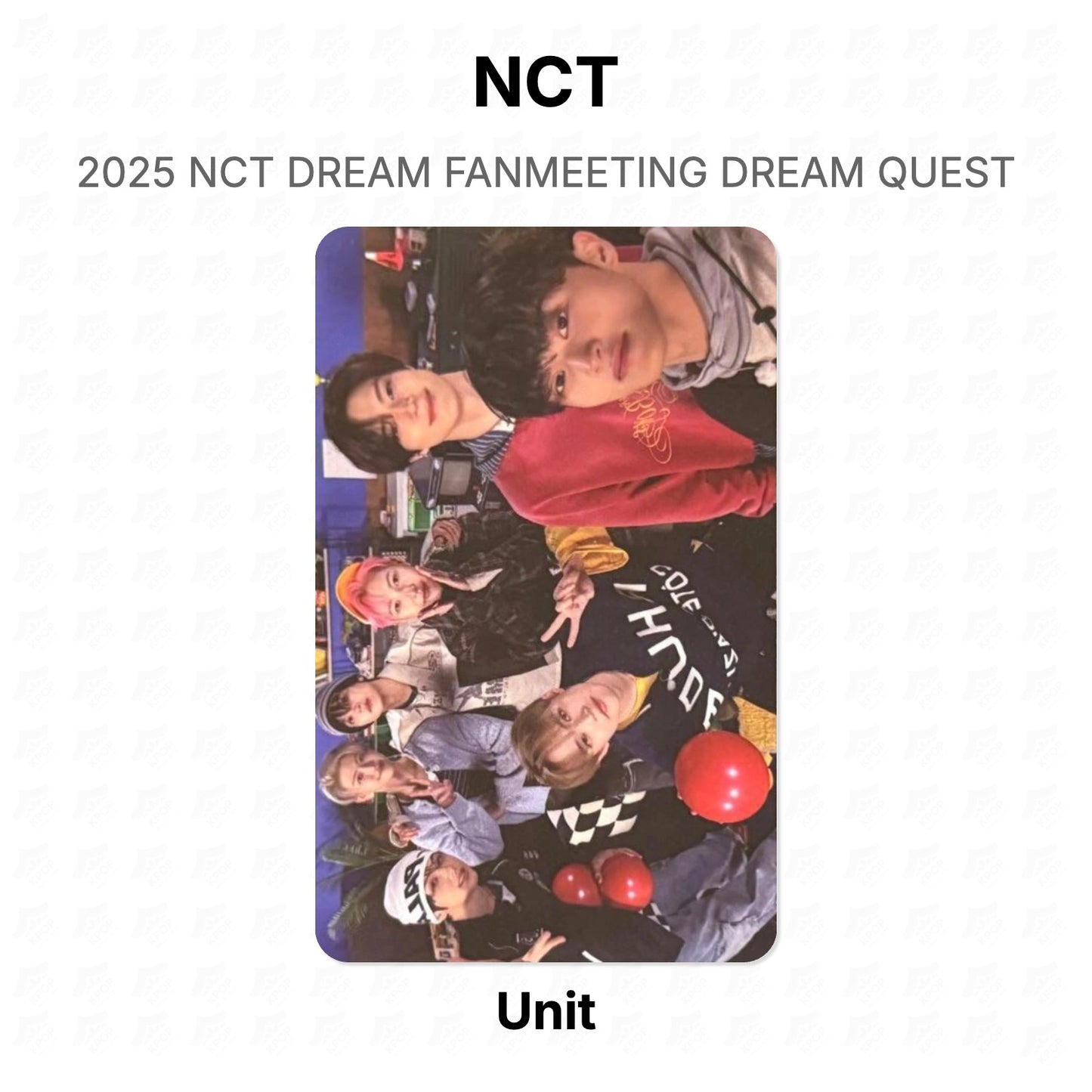 NCT 2025 NCT DREAM FANMEETING DREAM QUEST Official Photocard
