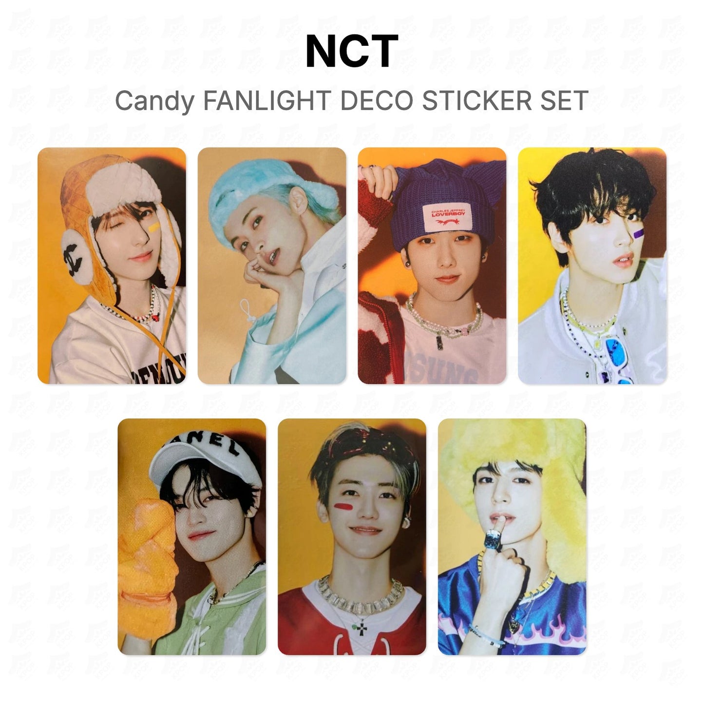 NCT Candy FANLIGHT DECO STICKER SET Official Photocard