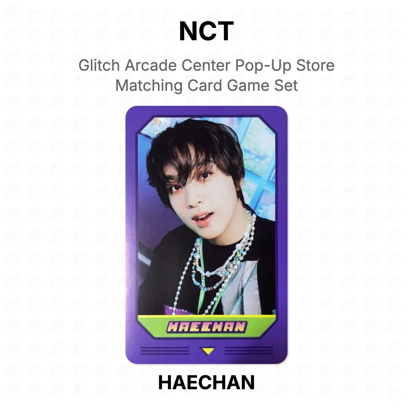 NCT Glitch Arcade Center Pop-Up Store Matching Card Game Set Official Photocard