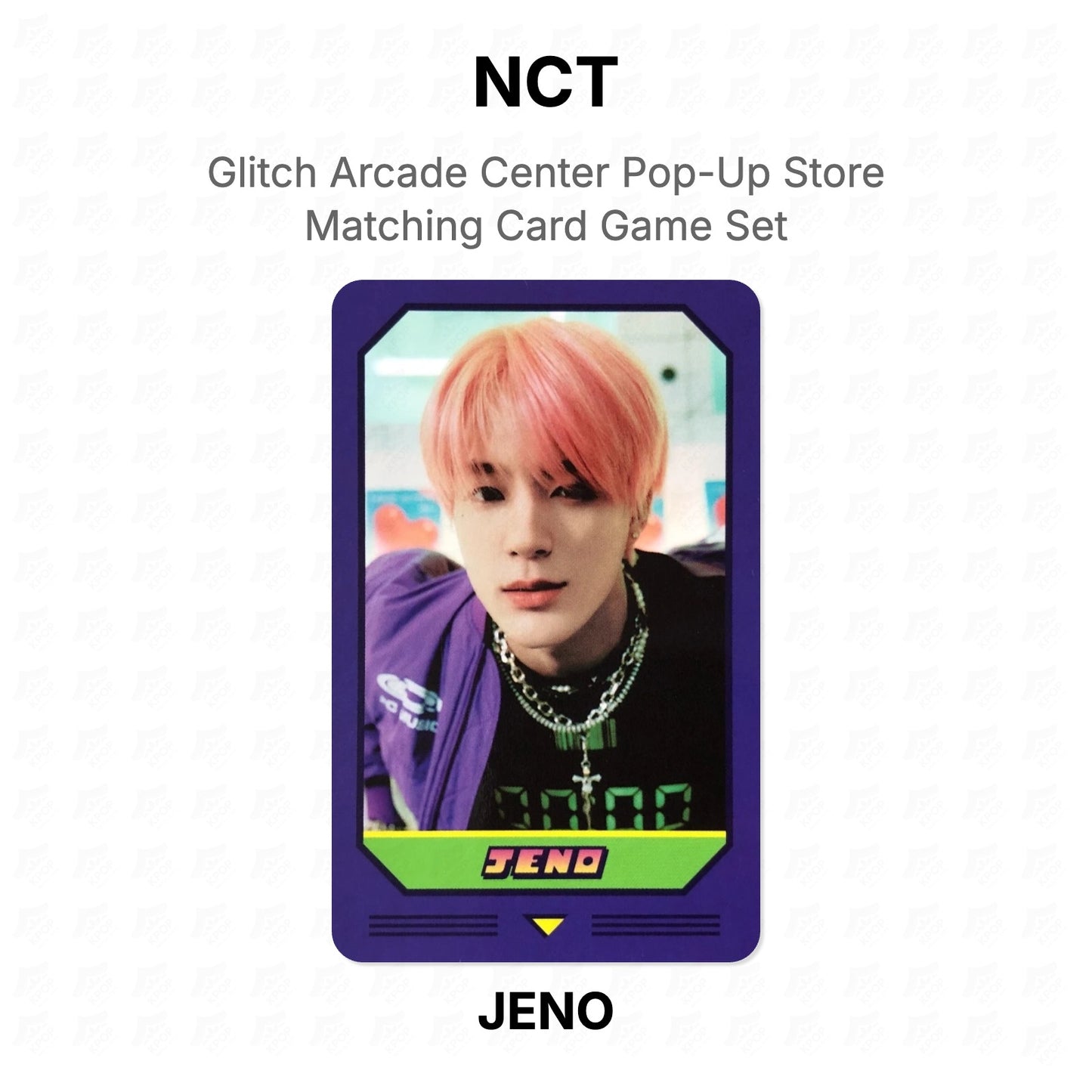 NCT Glitch Arcade Center Pop-Up Store Matching Card Game Set Official Photocard