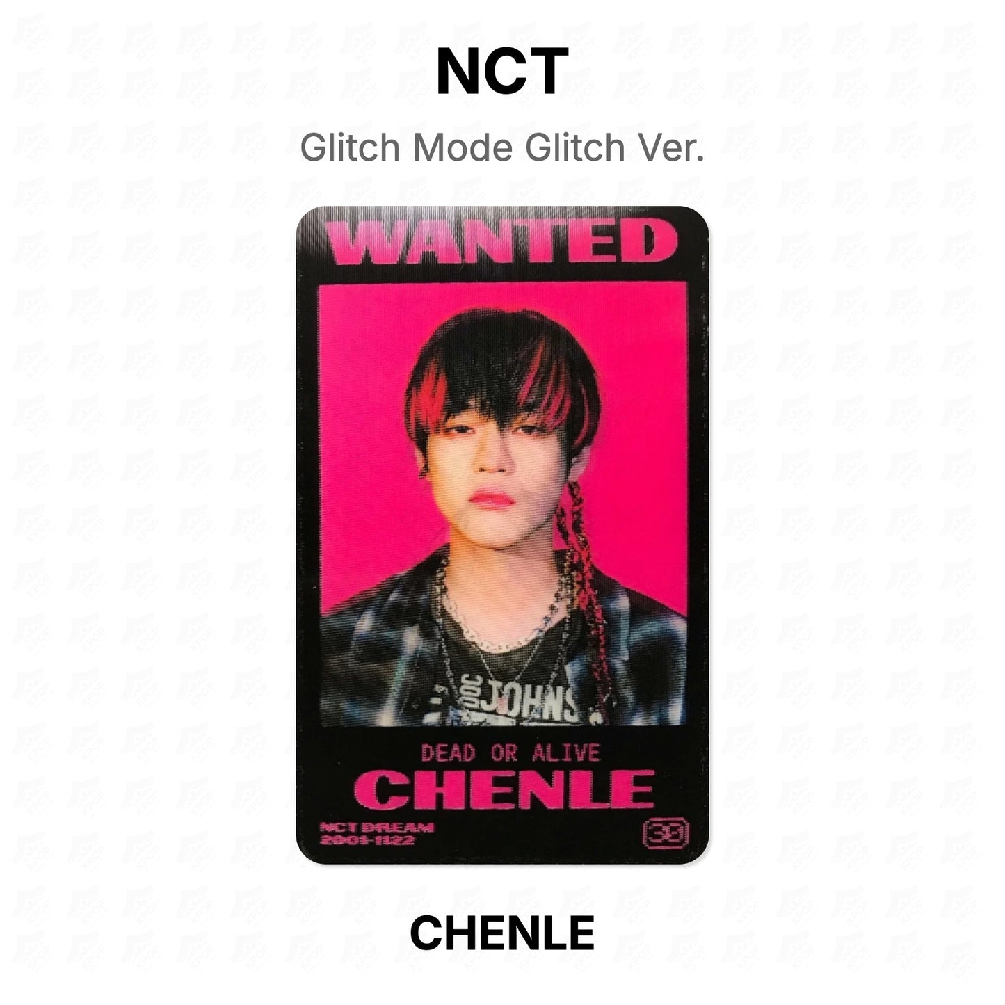 NCT Glitch Mode Glitch Ver. Official Photocard