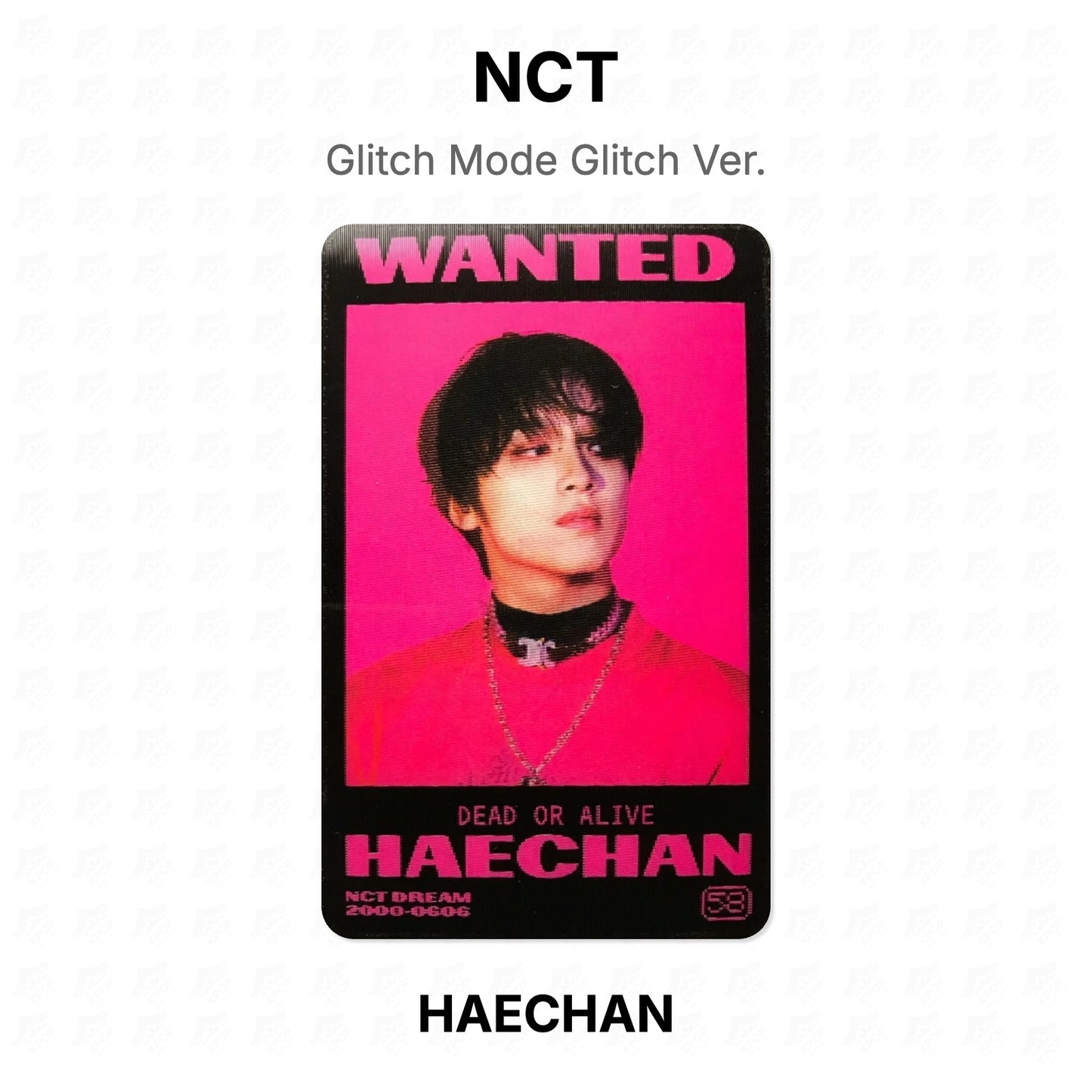 NCT Glitch Mode Glitch Ver. Official Photocard
