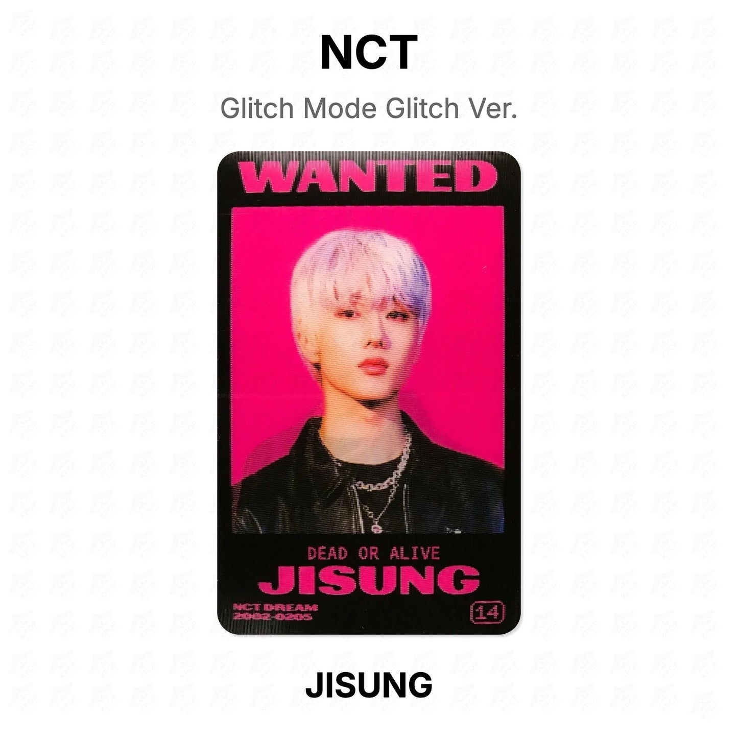 NCT Glitch Mode Glitch Ver. Official Photocard