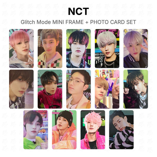 NCT Glitch Mode MINI FRAME + PHOTO CARD SET Official Photocard