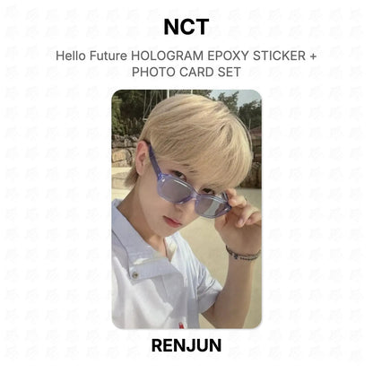 NCT Hello Future HOLOGRAM EPOXY STICKER + PHOTO CARD SET Official Photocard
