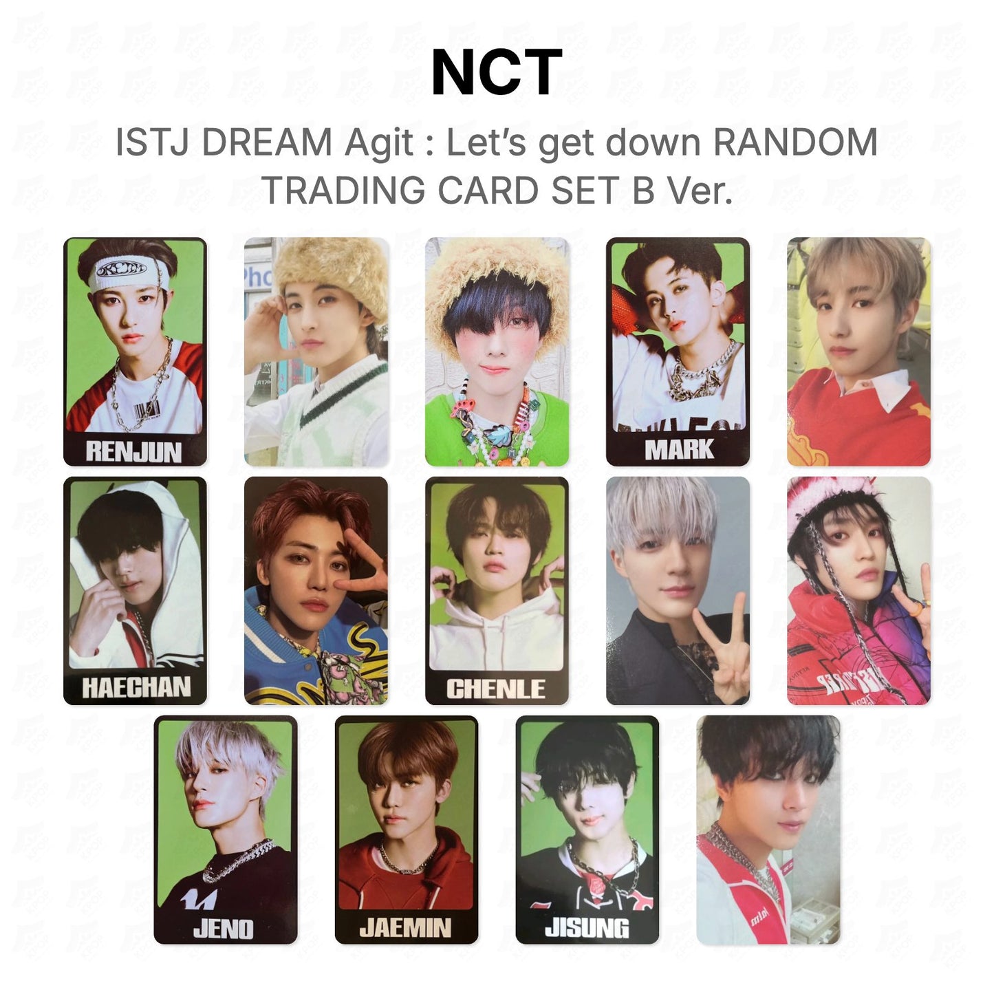 NCT ISTJ DREAM Agit : Let’s get down RANDOM TRADING CARD SET B Ver. Official Photocard