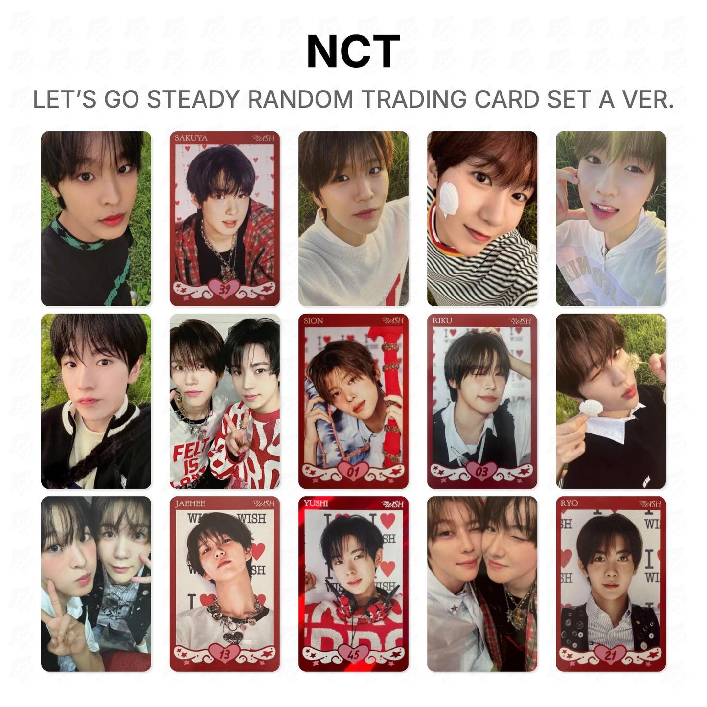 NCT LET’S GO STEADY RANDOM TRADING CARD SET A VER. Official Photocard