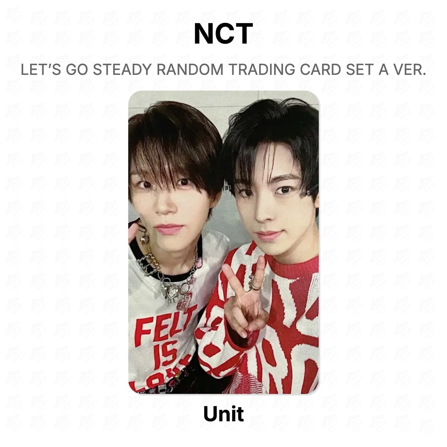 NCT LET’S GO STEADY RANDOM TRADING CARD SET A VER. Official Photocard