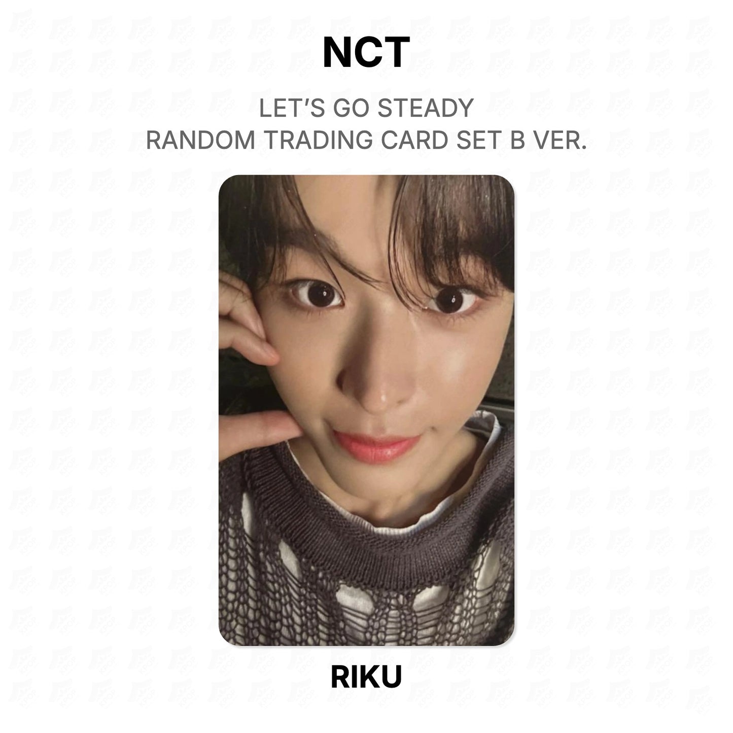 NCT LET’S GO STEADY RANDOM TRADING CARD SET B VER. Official Photocard