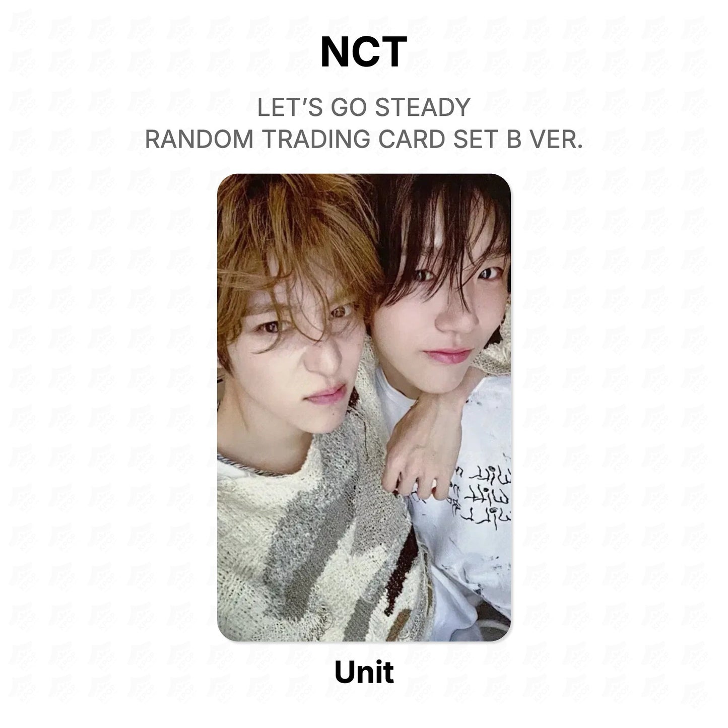 NCT LET’S GO STEADY RANDOM TRADING CARD SET B VER. Official Photocard