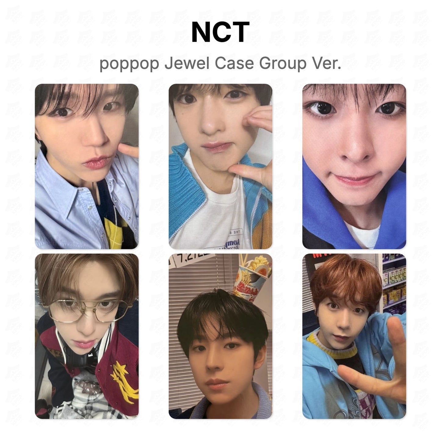 NCT poppop Jewel Case Group Ver. Official Photocard
