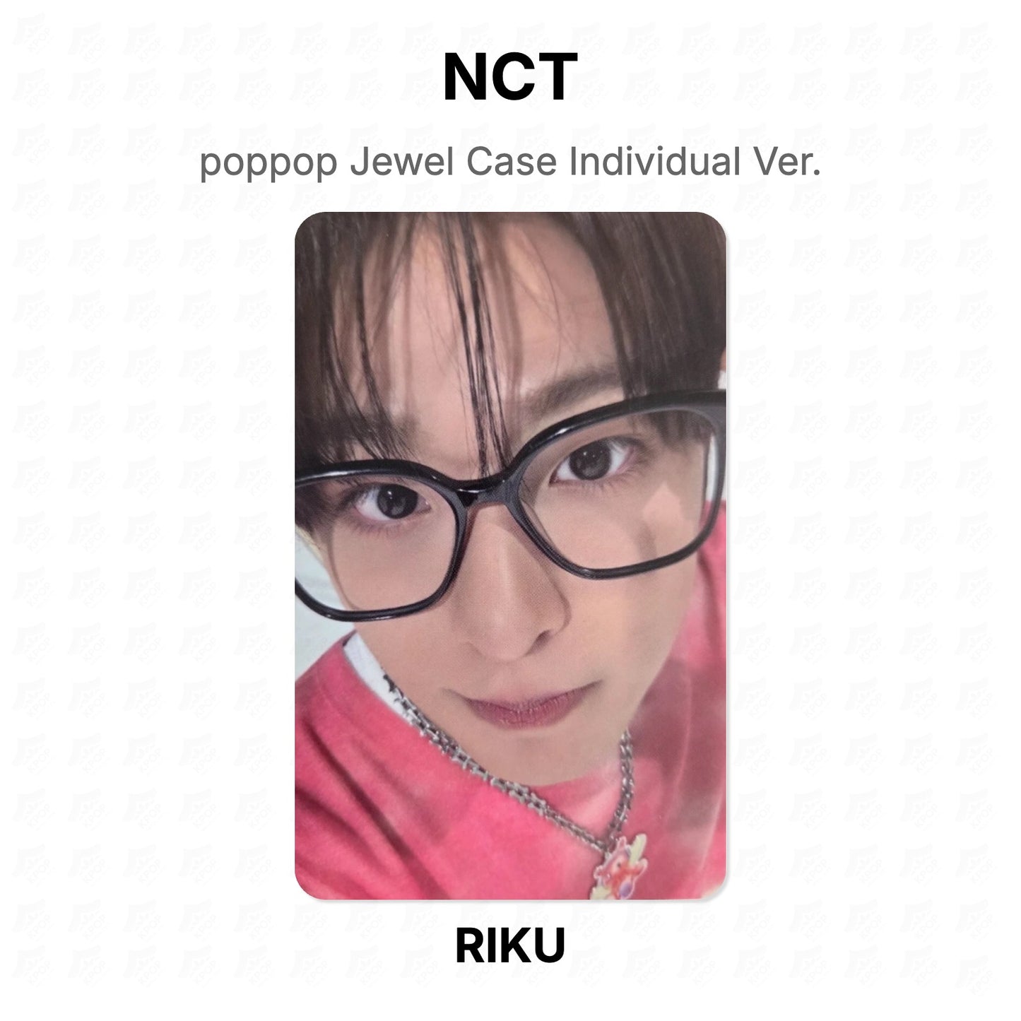 NCT poppop Jewel Case Individual Ver. Official Photocard
