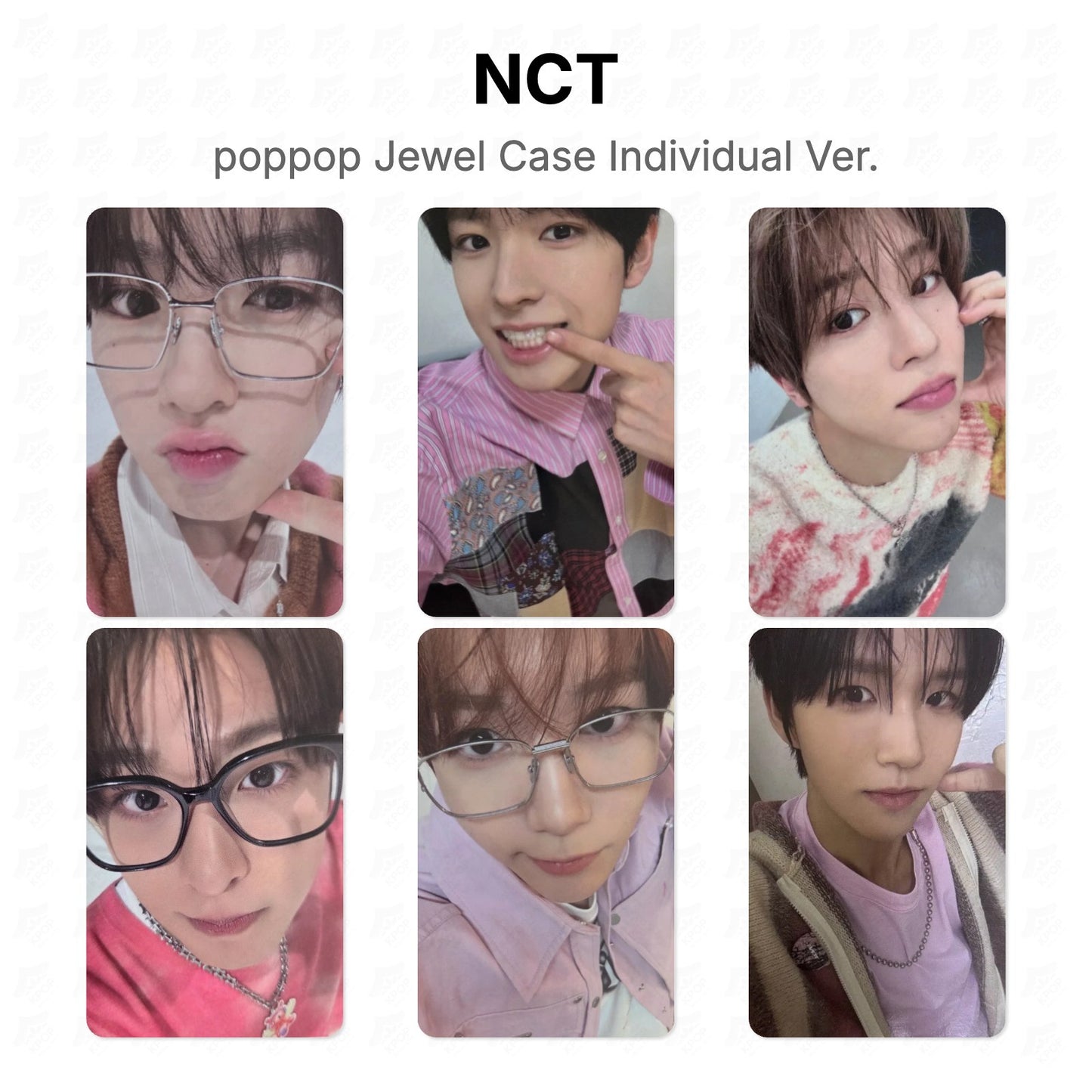 NCT poppop Jewel Case Individual Ver. Official Photocard