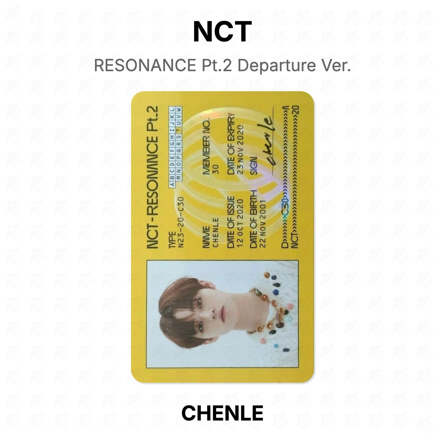 NCT RESONANCE Pt.2 Departure Ver. Official Photocard