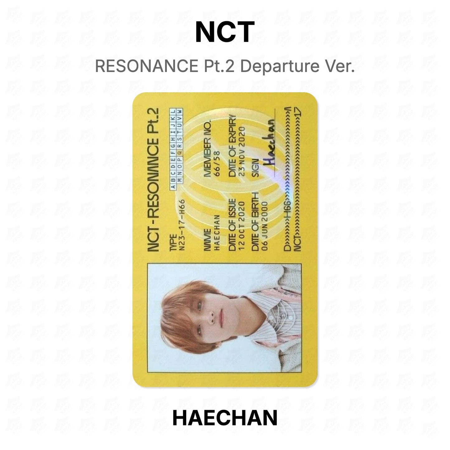 NCT RESONANCE Pt.2 Departure Ver. Official Photocard
