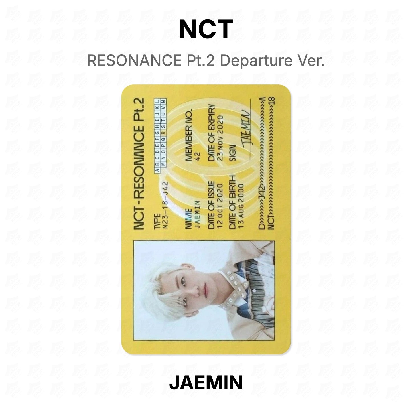 NCT RESONANCE Pt.2 Departure Ver. Official Photocard