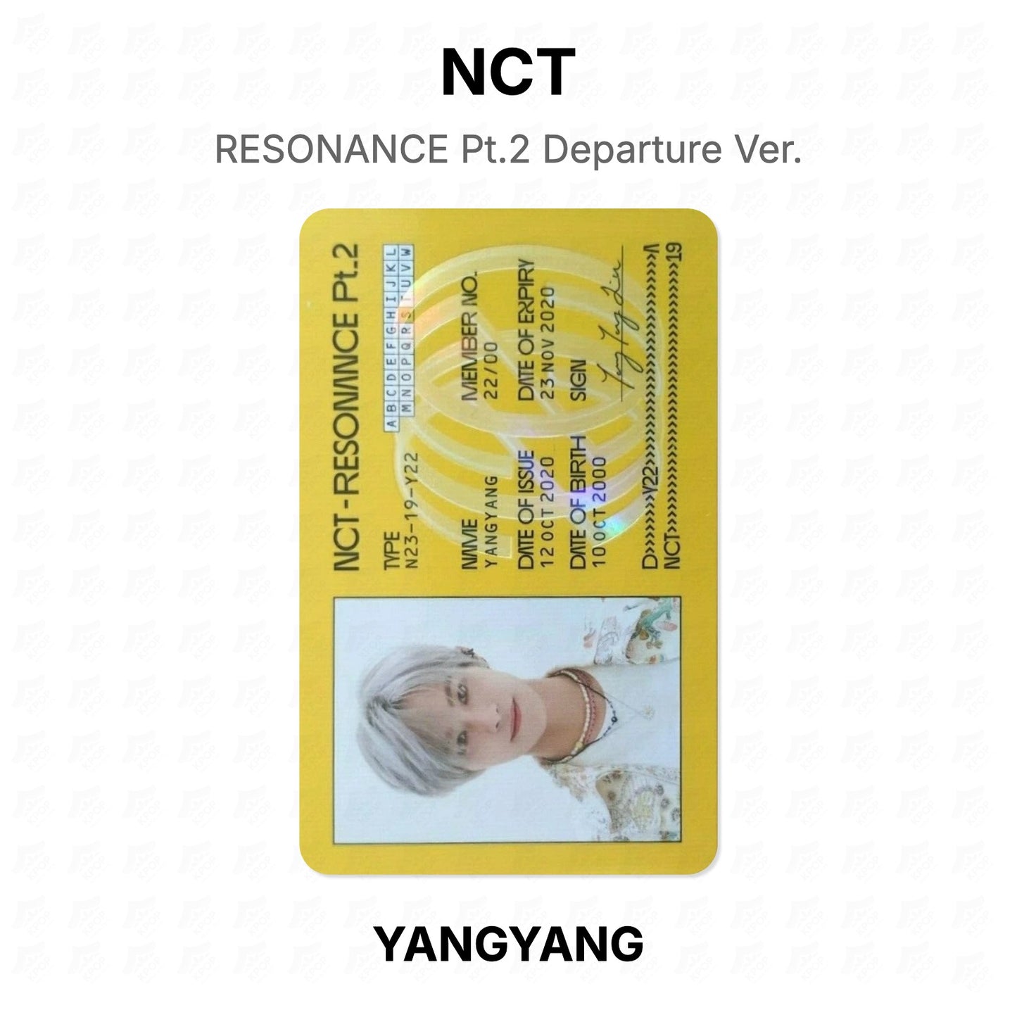 NCT RESONANCE Pt.2 Departure Ver. Official Photocard