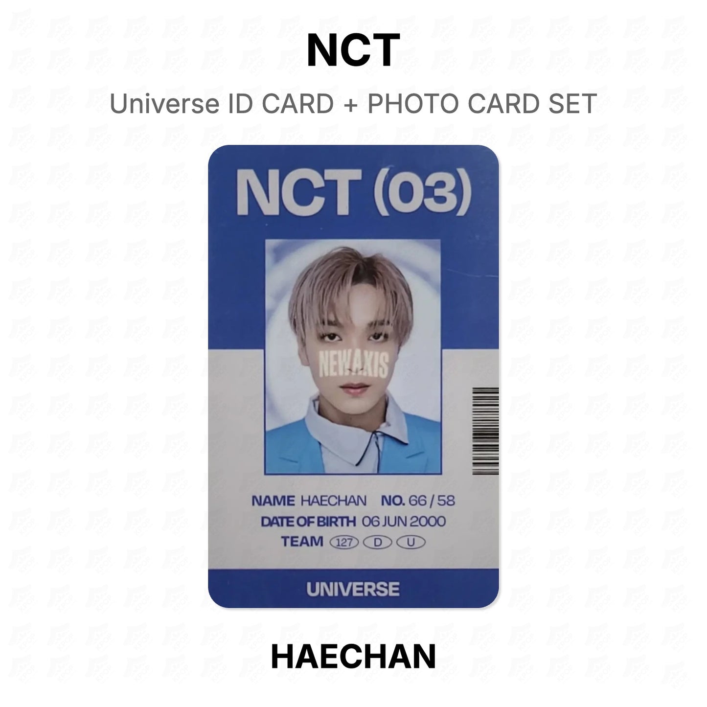 NCT Universe ID CARD + PHOTO CARD SET Official Photocard