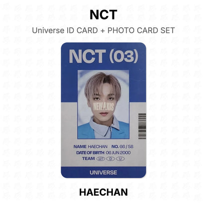 NCT Universe ID CARD + PHOTO CARD SET Official Photocard